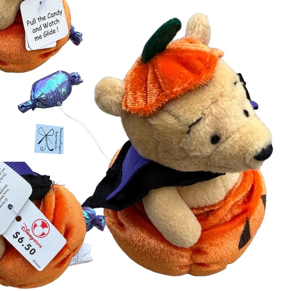 Disney Store Winnie the Pooh Halloween Glide Plush Toy